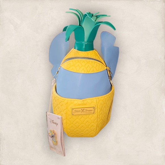 Loungefly Stitch Shoppe Lilo and Stitch Figural Pineapple Crossbody Bag - Picture 7 of 9